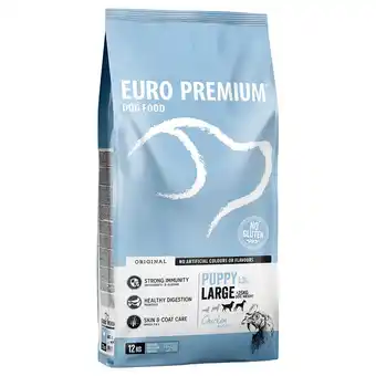 Zooplus Euro-premium large puppy kip & rijst - dubbelpak: 2 x 12 kg aanbieding