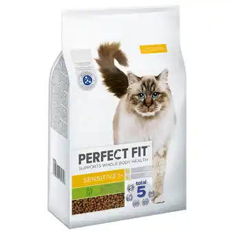 Zooplus 2x 7kg perfect fit sensitive 1+ rijk aan kalkoen droogvoer voor katten aanbieding