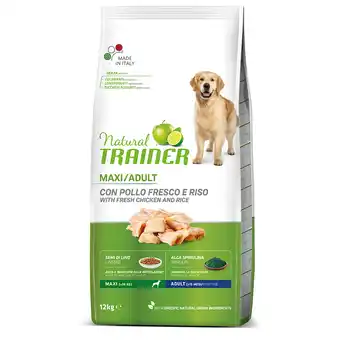 Zooplus Trainer natural maxi met kip, rijst & aloë vera - dubbelpak: 2 x 12 kg aanbieding