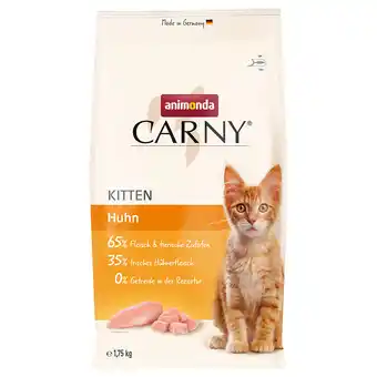 Zooplus 3x1,75kg animonda carny kitten kip droogvoer aanbieding