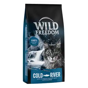 Zooplus 2x6,5kg adult cold river zalm wild freedom kattenvoer droog aanbieding