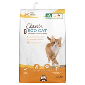 Zooplus 2x15l classic eco cat klonterende kattenbakvulling kat aanbieding