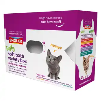 Zooplus 2e halve prijs! smølke soft paté variatie box - 2 x 16 x 80 g aanbieding