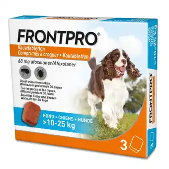 Zooplus Frontpro kauwtabletten voor honden 10 - 25 kg - 2 x 3 tabletten voor honden aanbieding