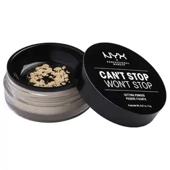 Douglas Nyx professional makeup can't stop won't stop setting powder aanbieding