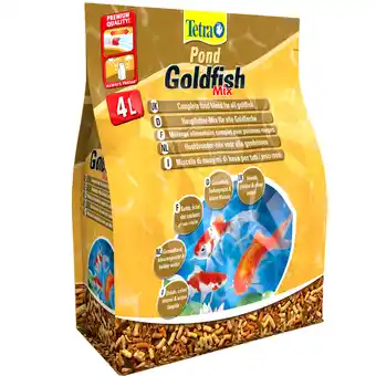 Zooplus 2x4l goudvismix tetra pond visvoer aanbieding