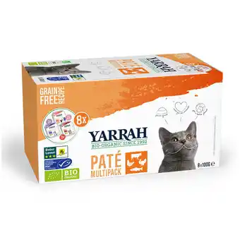 Zooplus 48x100g paté mix 3 soorten yarrah bio kattenvoer nat aanbieding