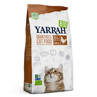 Zooplus 2x2,4kg kip & vis graanvrij yarrah bio kattenvoer aanbieding