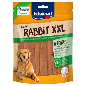 Zooplus 2x250g vitakraft konijnenvlees strips xxl hondensnacks aanbieding