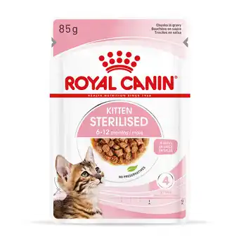 Zooplus 24x85g sterilised kitten in saus royal canin kattenvoer aanbieding