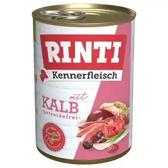 Zooplus Voordeelpakket rinti kennerfleisch 24 x 400 g hondenvoer - kalf aanbieding