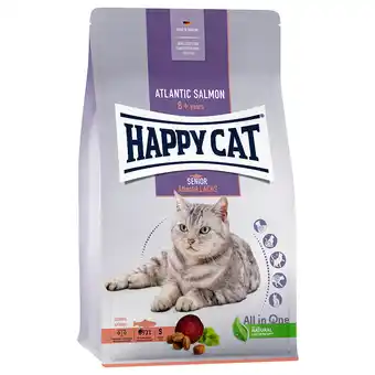 Zooplus Happy cat senior zalm kattenvoer - dubbelpak: 2 x 4 kg aanbieding