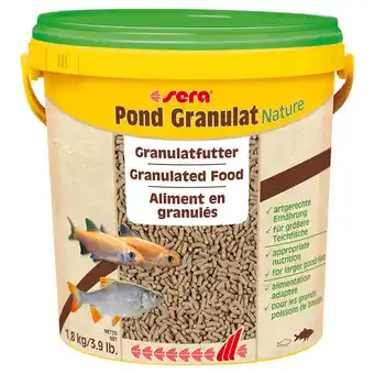 Zooplus Sera pond granulat nature - dubbelpak: 2 x 10 l aanbieding