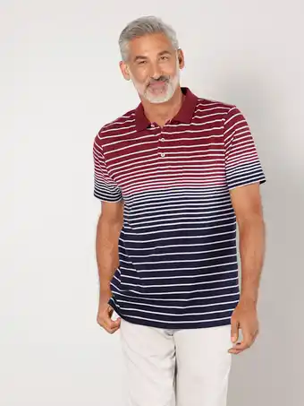 Klingel Poloshirt van zuiver katoen roger kent bordeaux/marine aanbieding