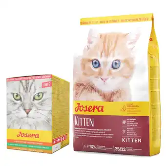 Zooplus 10 kg josera droogvoer kat + gratis 6 x 85 g josera pate! - kitten kattenvoer + paté multipack kattenvoer aanbieding