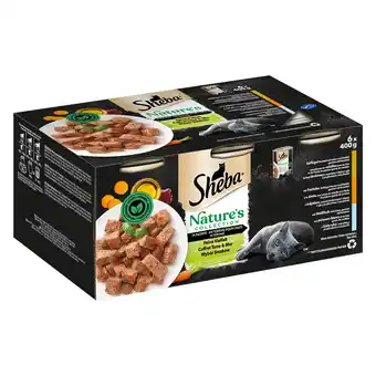 Zooplus 12x 400g sheba nature's collection fijne variëteit in paté kattenvoer nat aanbieding