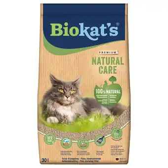 Zooplus 2 x 30 l natural care biokat's kattenbakvulling aanbieding