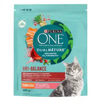 Zooplus Purina one dual nature sterilized met zalm en cranberry's kattenvoer - voordeelpakket: 4 x 650 g aanbieding