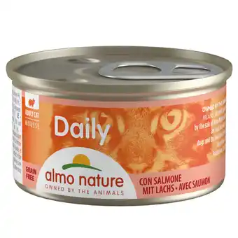 Zooplus 24x85g mousse met zalm almo nature daily menu kattenvoer aanbieding