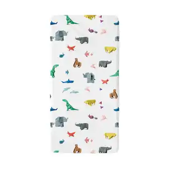 Babypark Snurk paper zoo hoeslaken 70 x 140 cm aanbieding