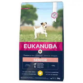 Zooplus 3x3kg senior small breed kip eukanuba caring hondenvoer aanbieding