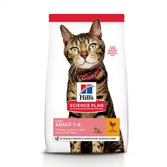 Zooplus 2x10kg adult 1-6 l care light met kip hill's science plan kattenvoer aanbieding