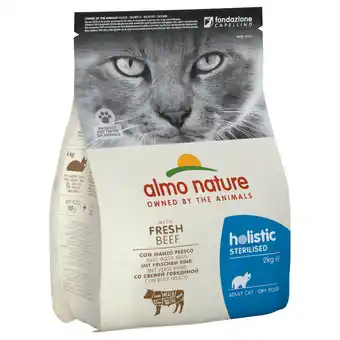 Zooplus 2kg sterilised rund & rijst almo nature holistic kattenvoer aanbieding