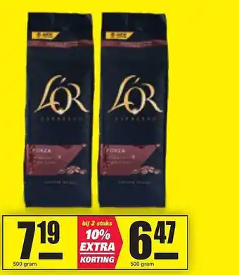 Nettorama L'Or Espresso 500 gram aanbieding