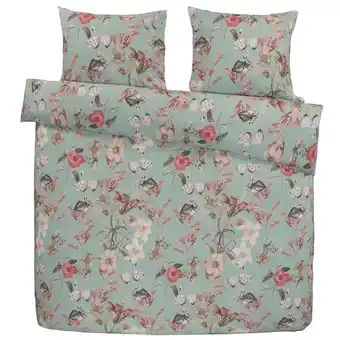 Leen Bakker Comfort dekbedovertrek norah - groen - 200x200/220 cm - leen bakker aanbieding