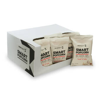 Body & Fit Smart popcorn - body & fit - sweet & salty - 504 gram (21 stuks) aanbieding