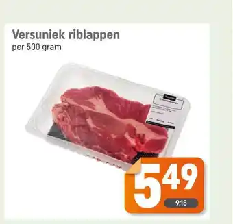 Dagwinkel Versuniek Riblappen 500 gram aanbieding