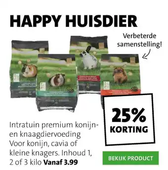 Intratuin Intratuin Premium Konijnvoeding En Knaagdiervoeding 25% Korting aanbieding