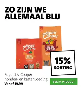 Intratuin Edgard & Cooper Hondenvoeding En Kattenvoeding 15% Korting aanbieding