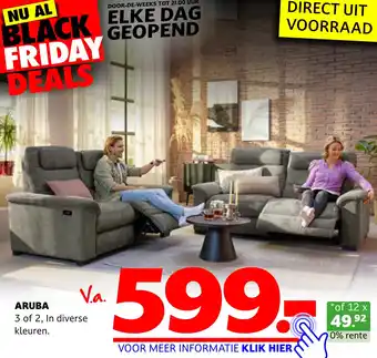 Seats and Sofas Aruba 3 of 2, in diverse kleuren. aanbieding