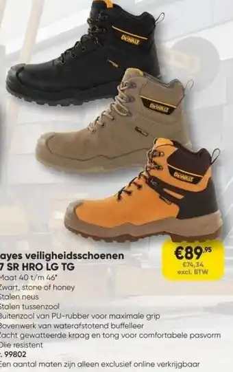 Toolstation Hayes veiligheidsschoenen aanbieding