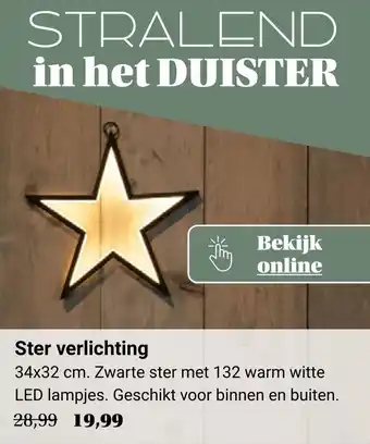 Tuincentrum Osdorp Ster verlichting aanbieding