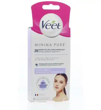 Drogisterij.net Veet minima wasstrip gezicht (20st) aanbieding