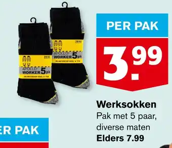 Hoogvliet Werksokken aanbieding