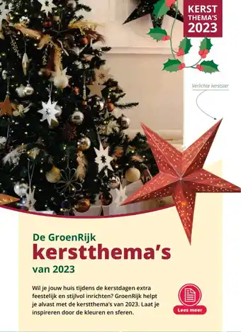 GroenRijk De GroenRijk kerstthema's aanbieding