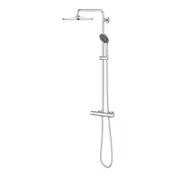 Sanitairwinkel.nl Grohe vitalio regendoucheset - hoofddouche 31cm - handdouche rond - thermostatisch - chroom aanbieding