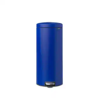 Blokker Brabantia newicon pedaalemmer 30 liter met kunststof binnenemmer - mineral powerful blue aanbieding