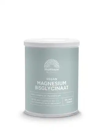 De Online Drogist Mattisson healthstyle magnesium bisglycinaat poeder 200gr aanbieding