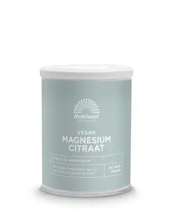De Online Drogist Mattisson healthstyle magnesium citraat poeder 200gr aanbieding