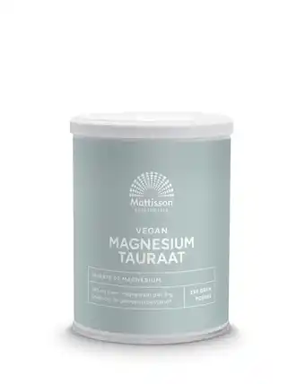 De Online Drogist Mattisson healthstyle mattisson vegan magnesium tauraat 250gr aanbieding