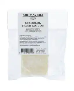 De Online Drogist Aroma vera geurblok fresh cotton 30gr aanbieding