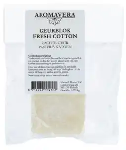 De Online Drogist Aroma vera geurblok fresh cotton 30gr aanbieding