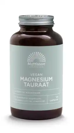 De Online Drogist Mattisson healthstyle vegan magnesium tauraat capsules 120vcp aanbieding
