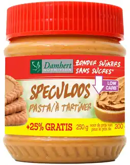 De Online Drogist Damhert speculoos pasta zonder suiker 220gr aanbieding