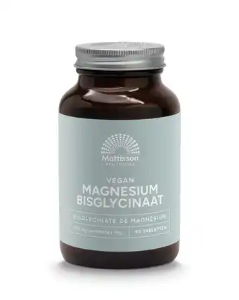 De Online Drogist Mattisson healthstyle magnesium bisglycinaat 100mg tabletten 90tb aanbieding
