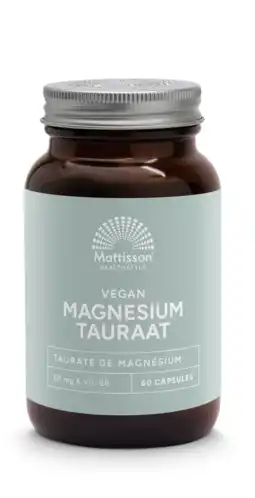 De Online Drogist Mattisson healthstyle vegan magnesium tauraat capsules 60vcp aanbieding